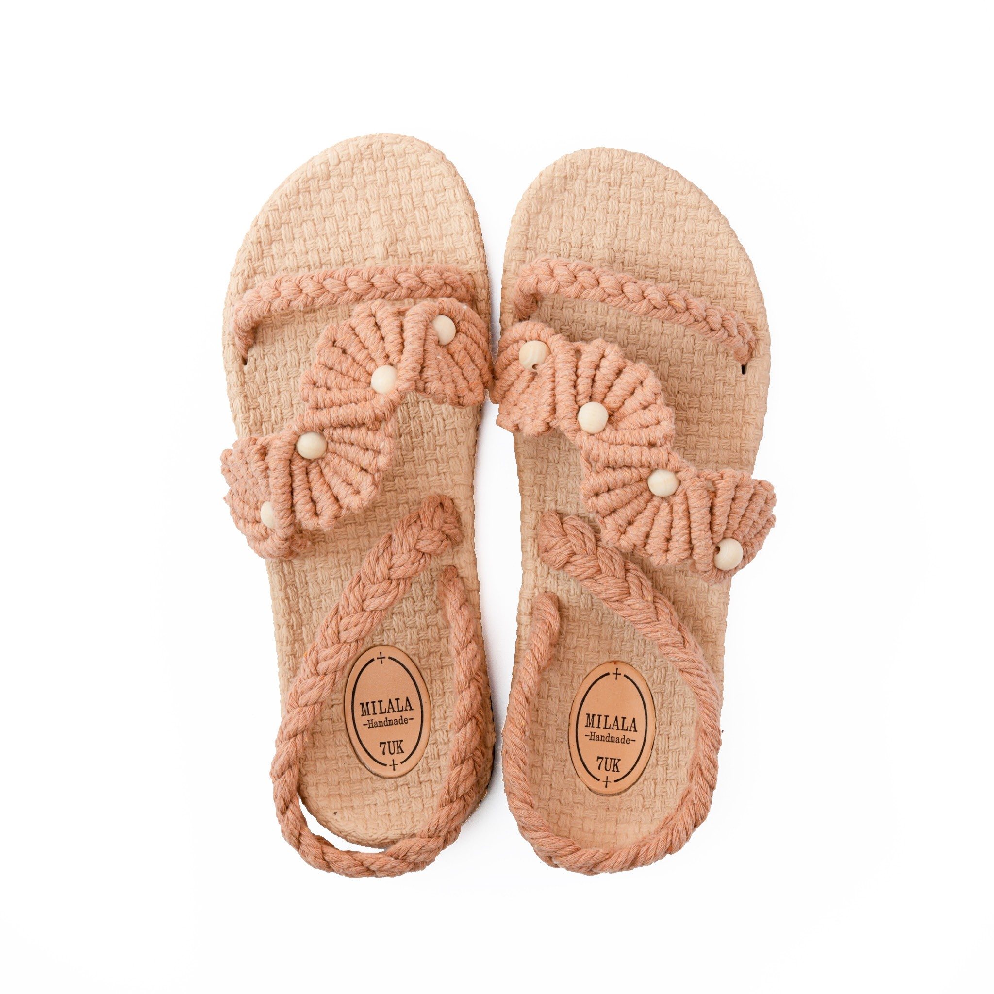 macrame handmade sandals by milala handmade