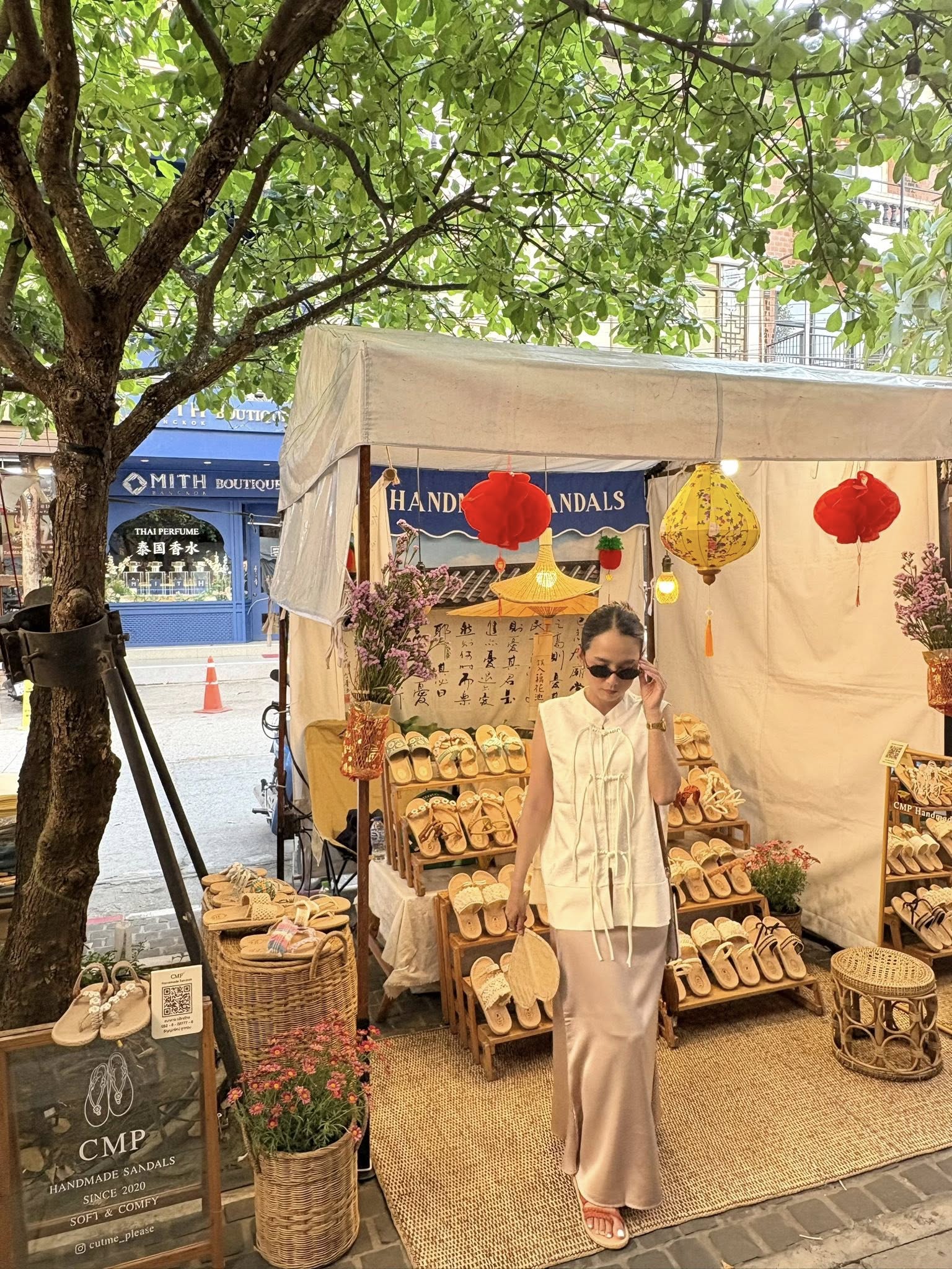 White Market Cut me please with sandals handmade thailand